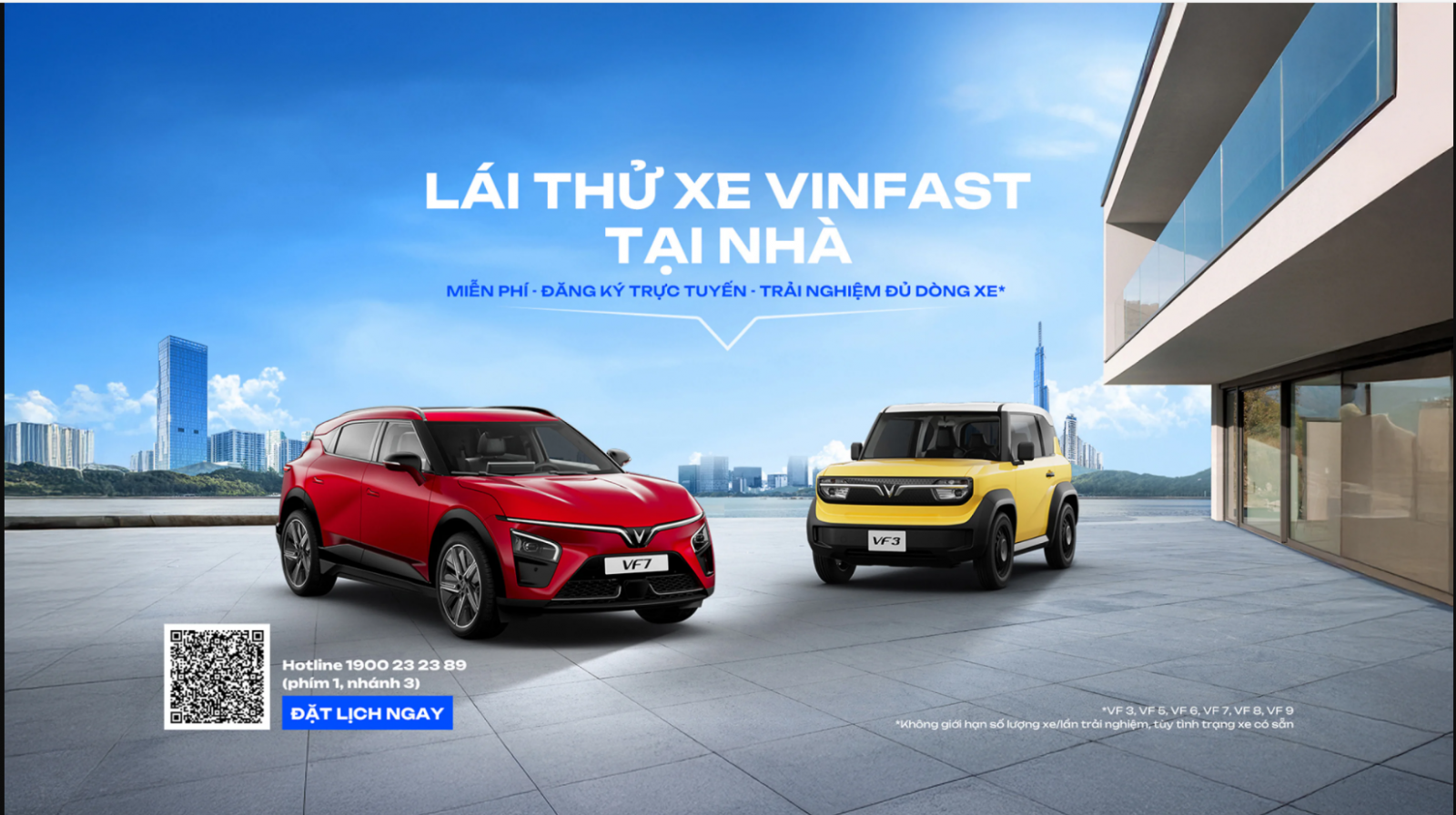 Đăng kí lái thử xe VF tại nhà