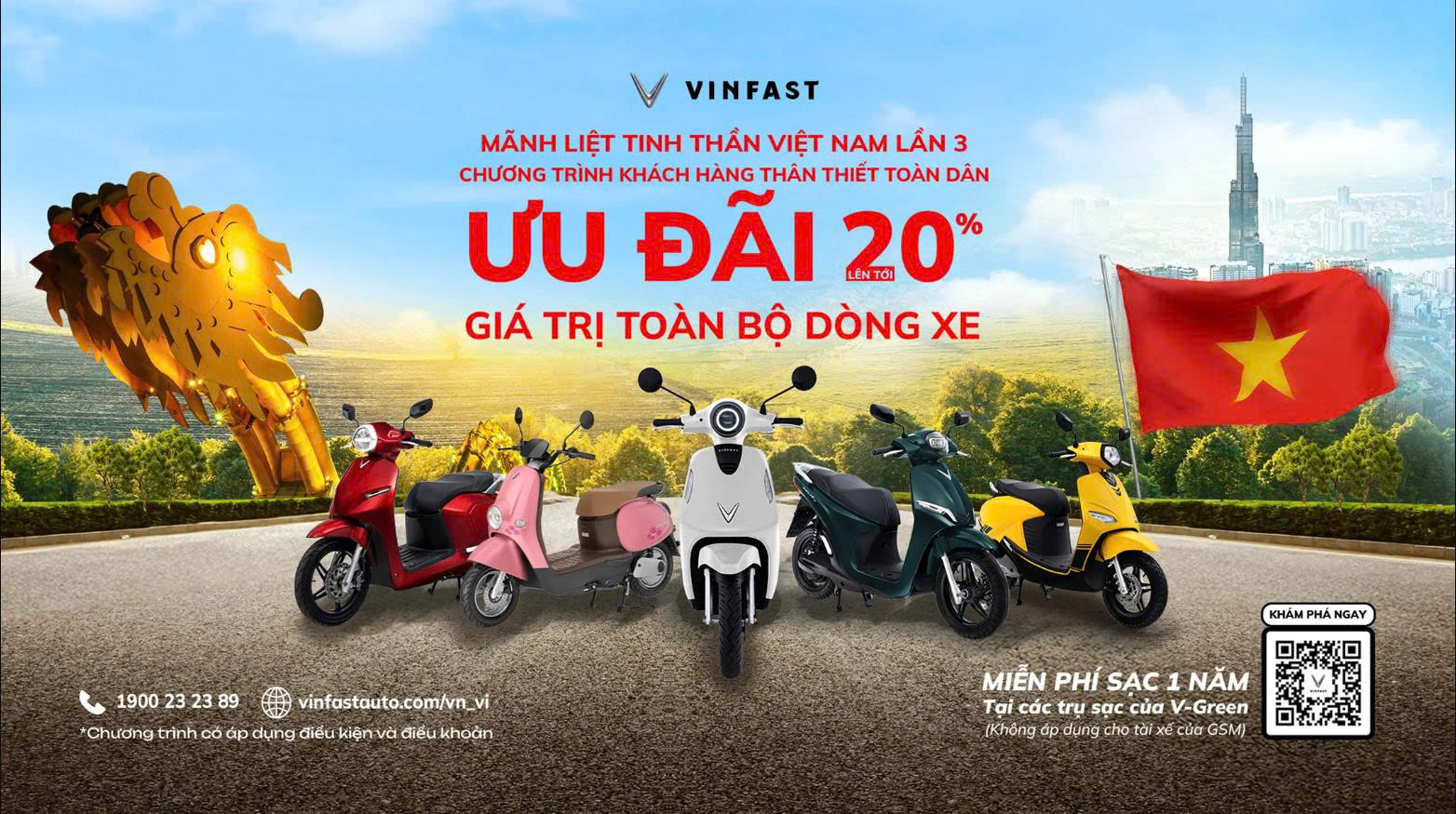 Ưu đãi toàn bộ xe 20%