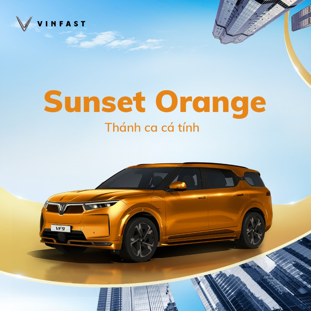 Sunset Orange - màu sắc thu hút mọi ánh nhìn của VinFast VF 9