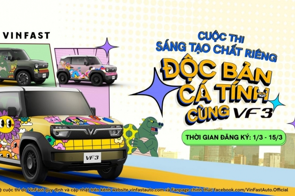 Cuộc thi VF3 - “𝐒𝐚́𝐧𝐠 𝐭𝐚̣𝐨 𝐂𝐡𝐚̂́𝐭 𝐫𝐢𝐞̂𝐧𝐠 Đ𝐨̣̂𝐜 𝐛𝐚̉𝐧 𝐂𝐚́ 𝐭𝐢́𝐧𝐡”