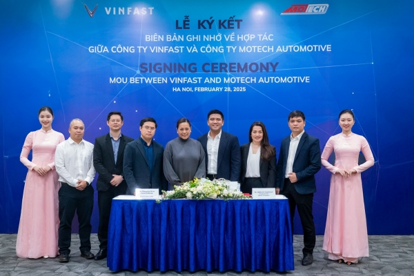 VINFAST KÝ KẾT MOU VỚI MOTECH VỀ VIỆC KHAI THÁC MẠNG LƯỚI XƯỞNG DỊCH VỤ TẠI PHILIPPINES